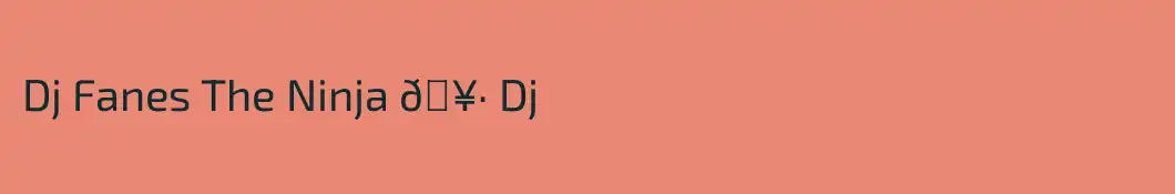 Dj Fanes The Ninja 🥷 Dj